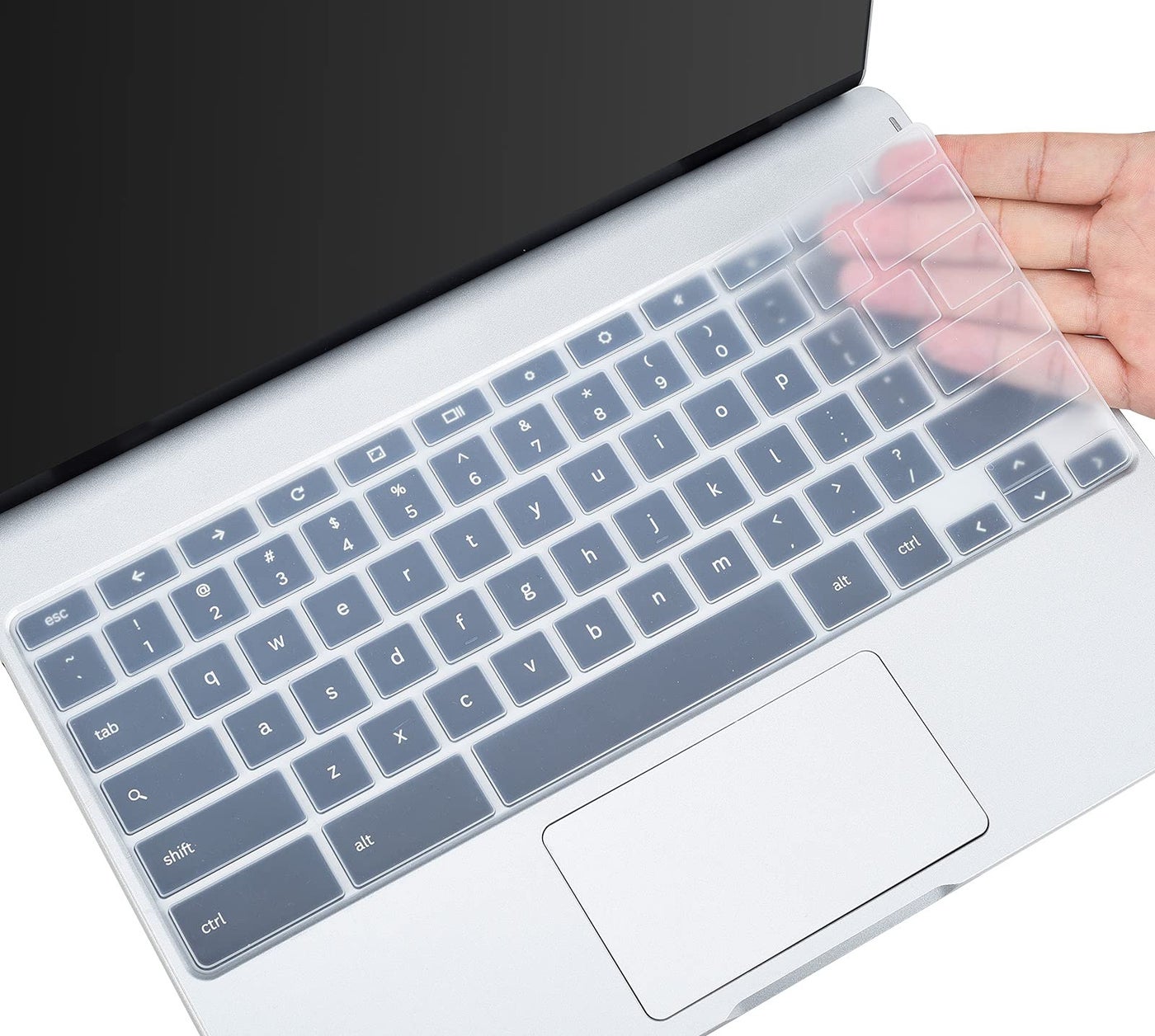 Keyboard Cover Skin for Samsung Chromebook 4 XE310XBA XE500C13 XE501C13 11.6/Samsung Galaxy Chromebook Go 14 XE340XDA XE345XDA, Chromebook Plus V2 12.2/15.6 Chromebook 4 XE350XBA XE350XBA, Clear
